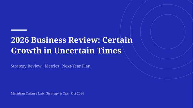 Cobalt Riso — Trend Report Template — cover page