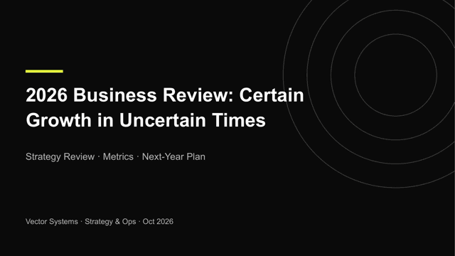 Neo Grid Bold — Product and Roadmap Template — cover page