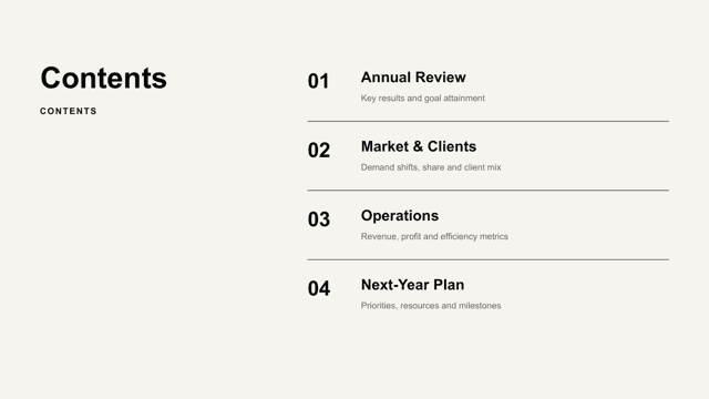 Neo Grid Bold — Product and Roadmap Template — agenda page