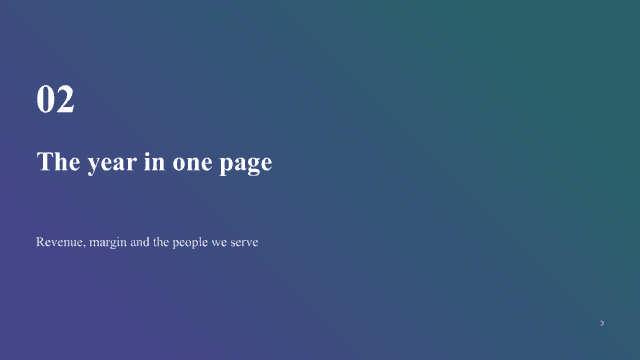 Soft Gradient — Modern Brand Review Deck Template — section page