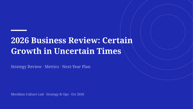 Cobalt Riso — Trend Report Template — cover page