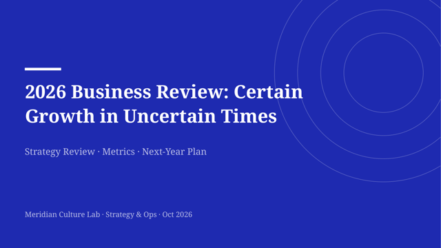 Cobalt Riso — Trend Report Template — cover page