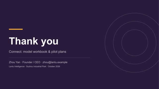 Pitch Plum — Investor Pitch Deck Template — closing page
